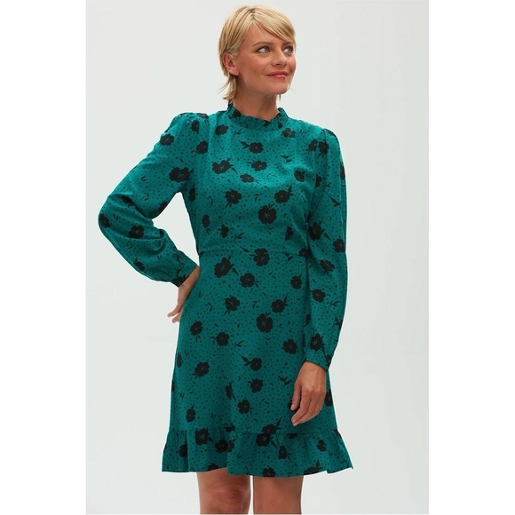 NWT - Sugarhill Brighton Cassia Frill Mini Dress - Size 6 - Picture 1 of 6